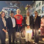 Fellows with Mr. Freund in Jatra